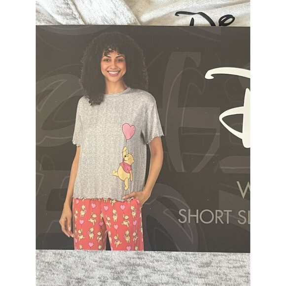 Winnie the Pooh womens M Super Soft Comfort Short Sleeve & Pant Pajama Set NEW - Picture 3 of 5